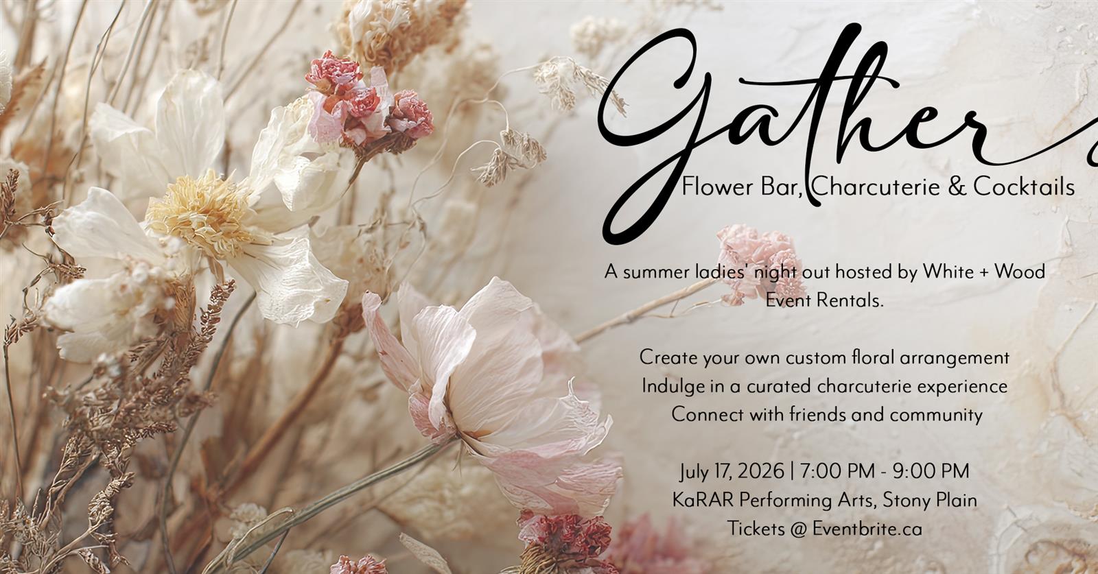 GATHER - Flower Bar, Charcuterie & Cocktails